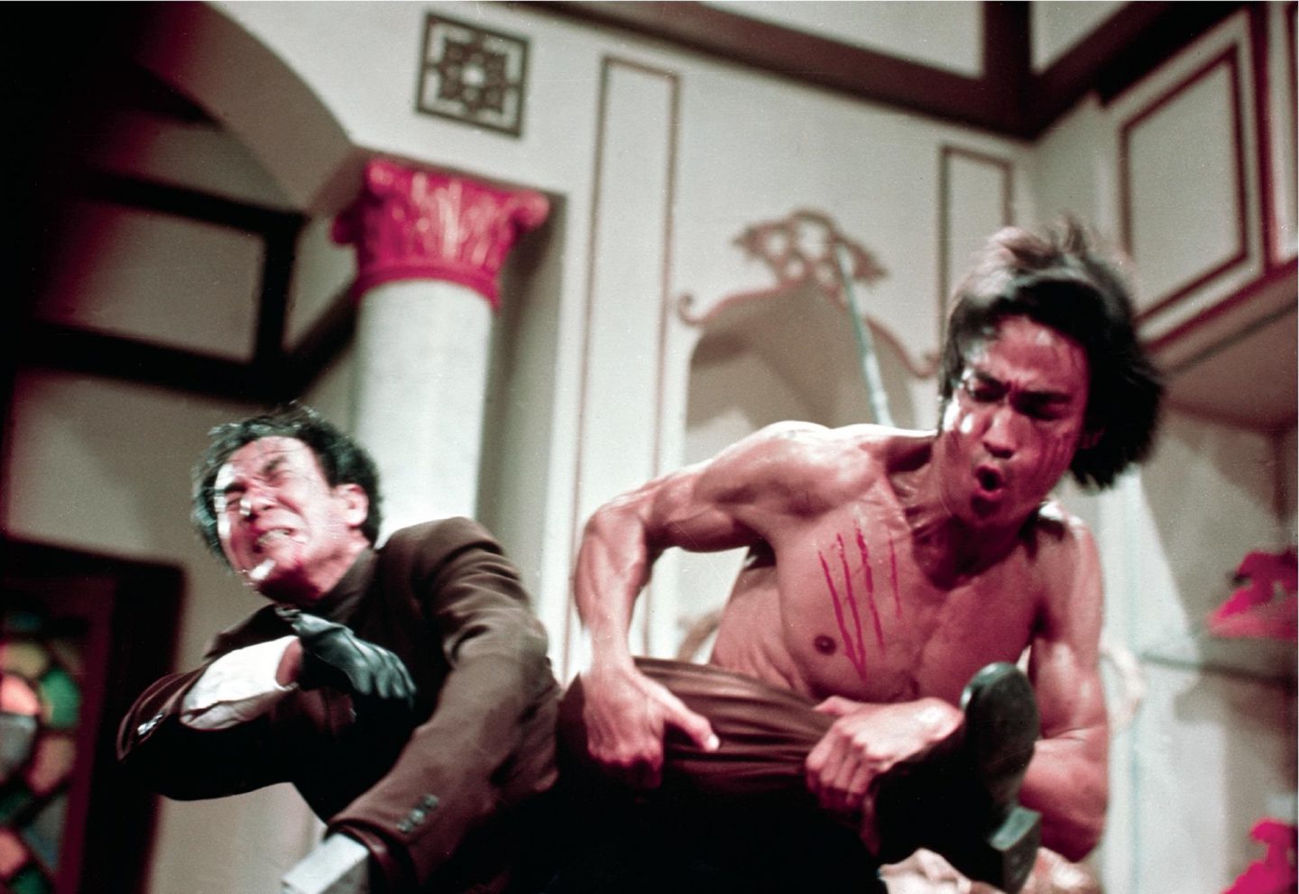 【超レア！シーン】燃えよドラゴン　ブルース・リー オハラと死闘「鏡の部屋」再現 超レア！シーン】燃えよドラゴン ブルース・リー オハラと死闘「鏡の