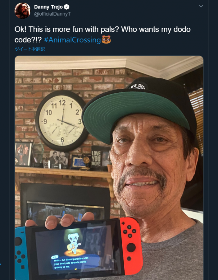 ハリウッドでも「あつ森」ブーム!! D・トレホ、イライジャ、キャプテン・マーベルまで！