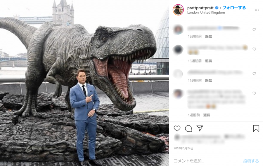 『ジュラシック・ワールド3』で“恐竜に喰われる”チャンス!! チャリティにC・プラットやレオ様など続々参加！