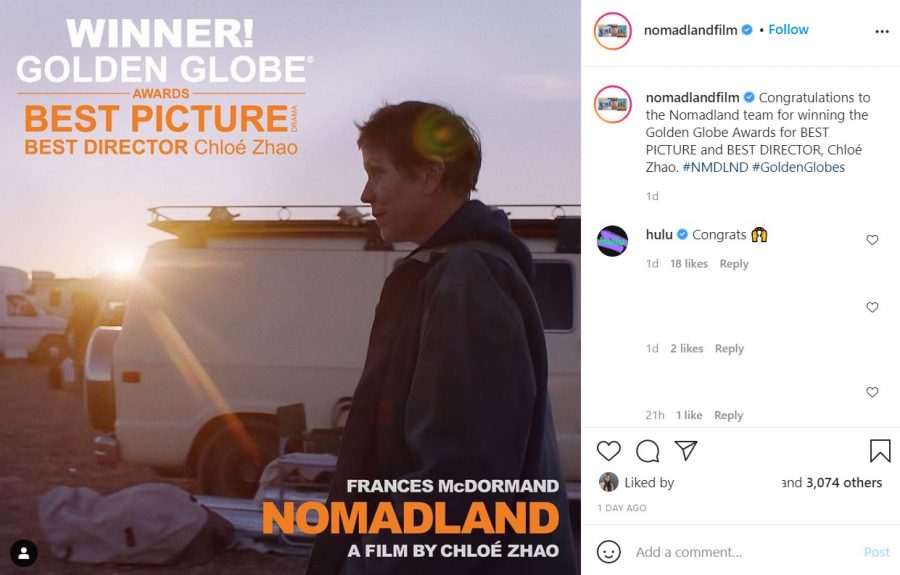 ゴールデングローブ賞受賞作発表！ 初受賞目白押し!!『ノマドランド』『ミナリ』など2020年の話題作が盛りだくさん