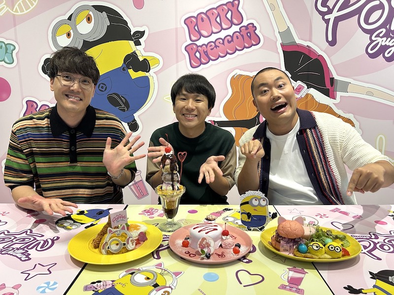 大ヒット上映中『怪盗グルーのミニオン超変身』“超宣伝アンバサダー”ハナコがコラボカフェに来店！