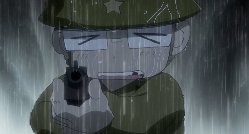 日本軍兵士・田丸は震える手でアメリカ兵に銃を向ける『ペリリュー ー楽園のゲルニカー』本編映像